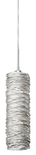  PD533SIPNX3M - Pendant Coil Long Cylinder Silver Polished Nickel Hal G4 35W 700lm Monopoint